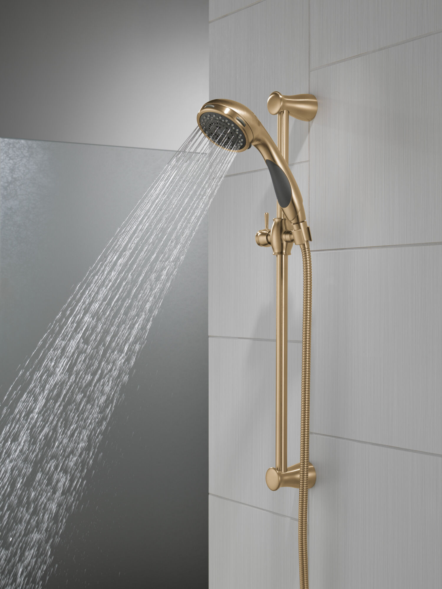 FTWウエディングベール　ショート・ゴールド Premium 3-Setting Slide Bar Hand Shower in Champagne Bronze 57014