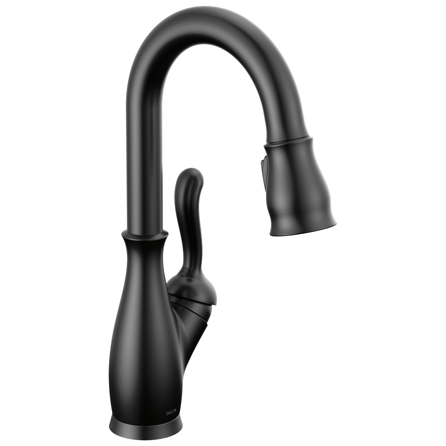 Single Handle PullDown Bar / Prep Faucet in Matte Black 9678BLDST