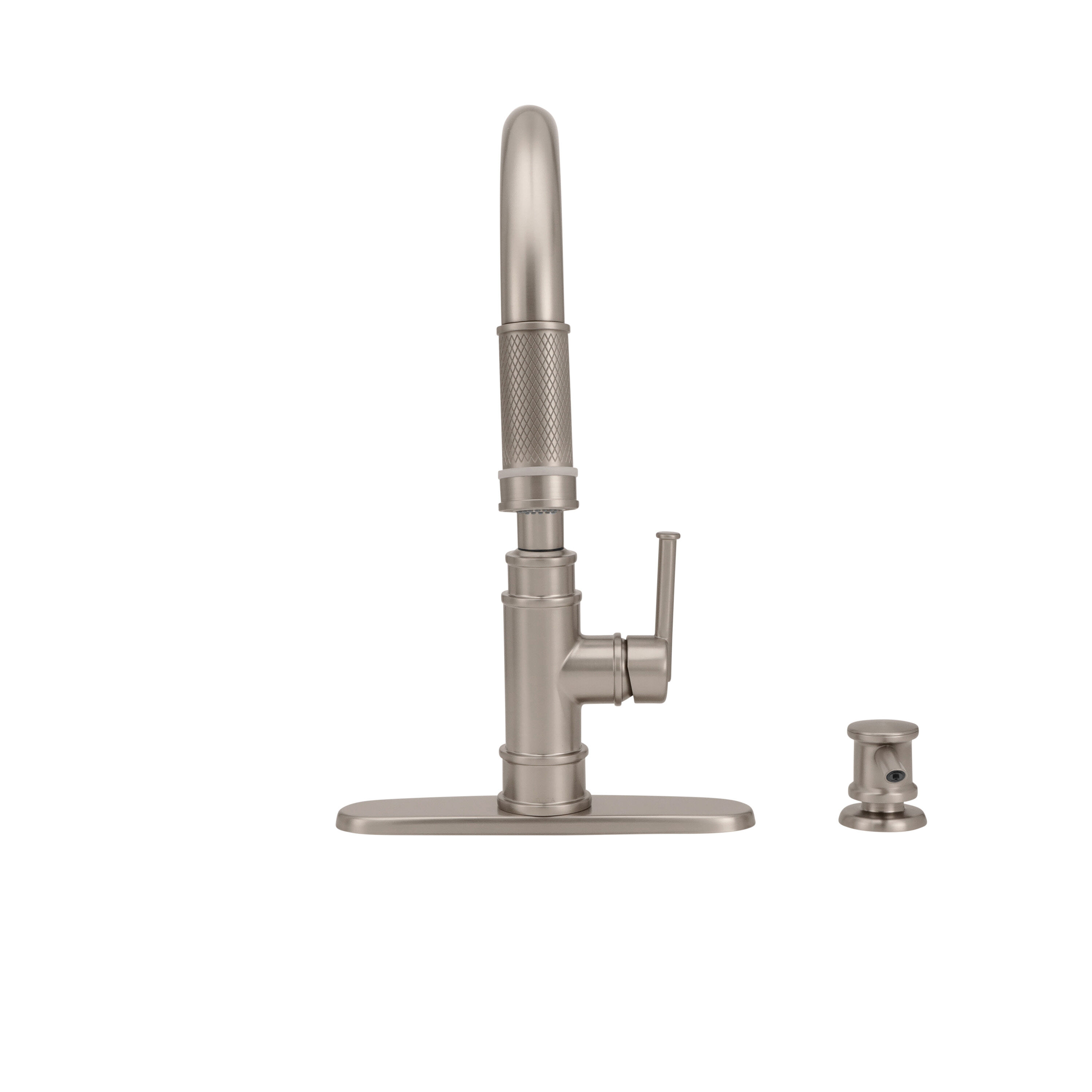 Single Handle Pull-Down Kitchen Faucet in Spotshield Stainless