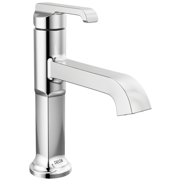 Single Handle Bathroom Faucet in Lumicoat Chrome 589PRLPUDST Delta