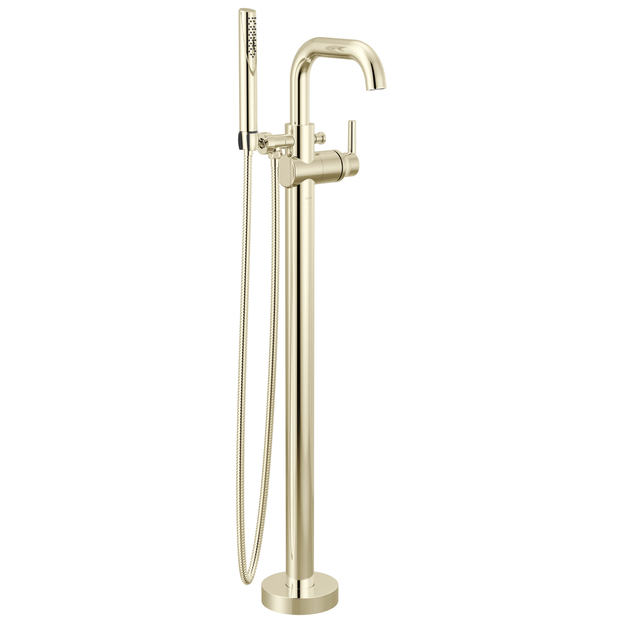 Delta Faucet Trinsic Floor Mount Tub Filler - Polished Nickel