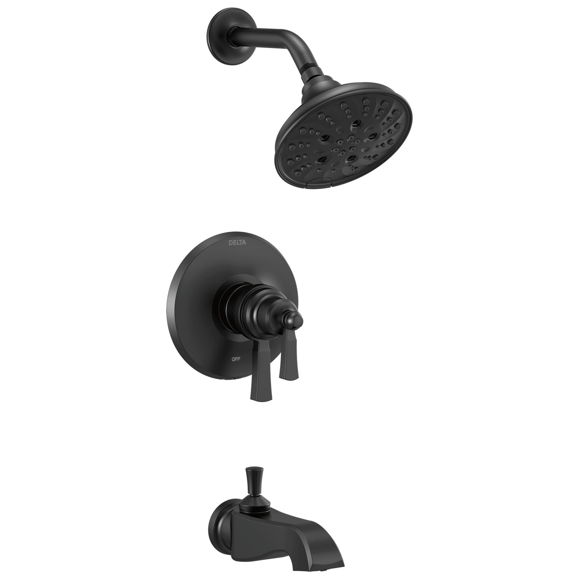 Delta Faucet DorvalE TempAssure 17T Series Tub & Shower Trim - Matte Black