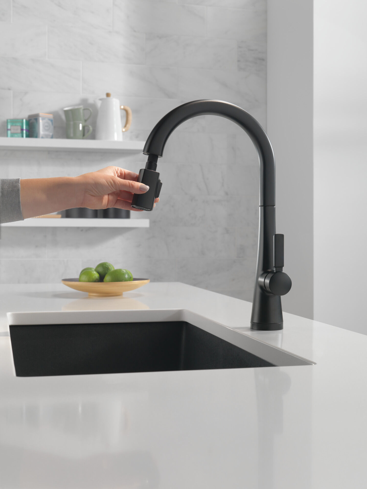 Single Handle Pull-Down Kitchen Faucet With Touch2O® Technology in