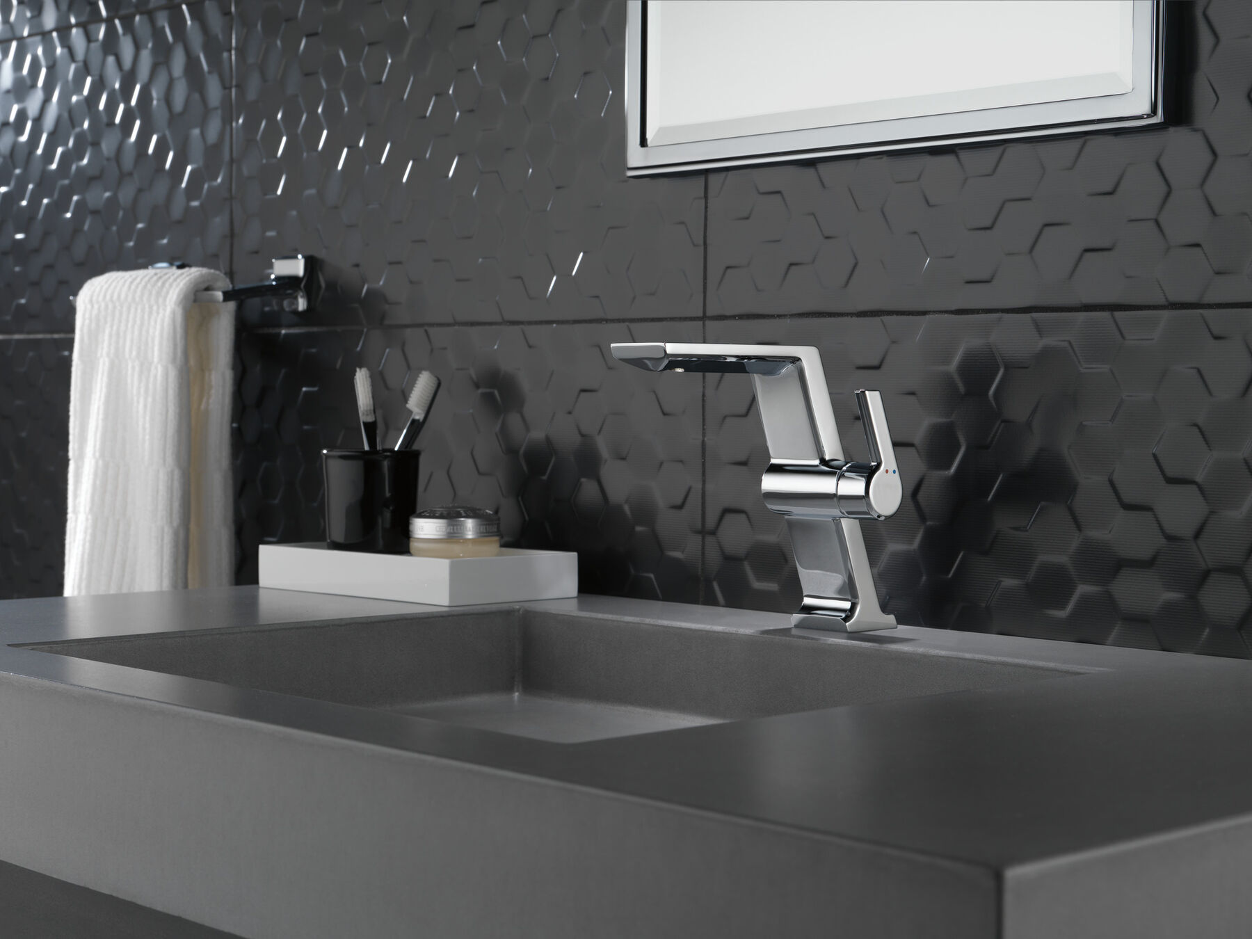 Single Handle Mid-Height Vessel Bathroom Faucet in Chrome 699-DST  