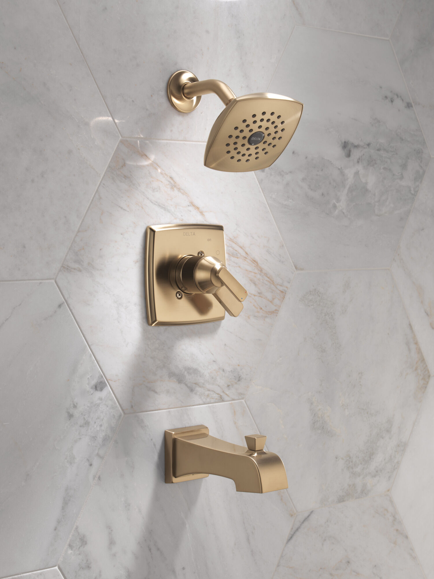 Monitor® 17 Series Tub and Shower Trim in Champagne Bronze T17464