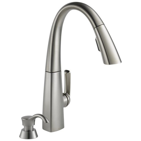 Single Handle Pull-Down Kitchen Faucet in Stainless 19936-SSSD-DST