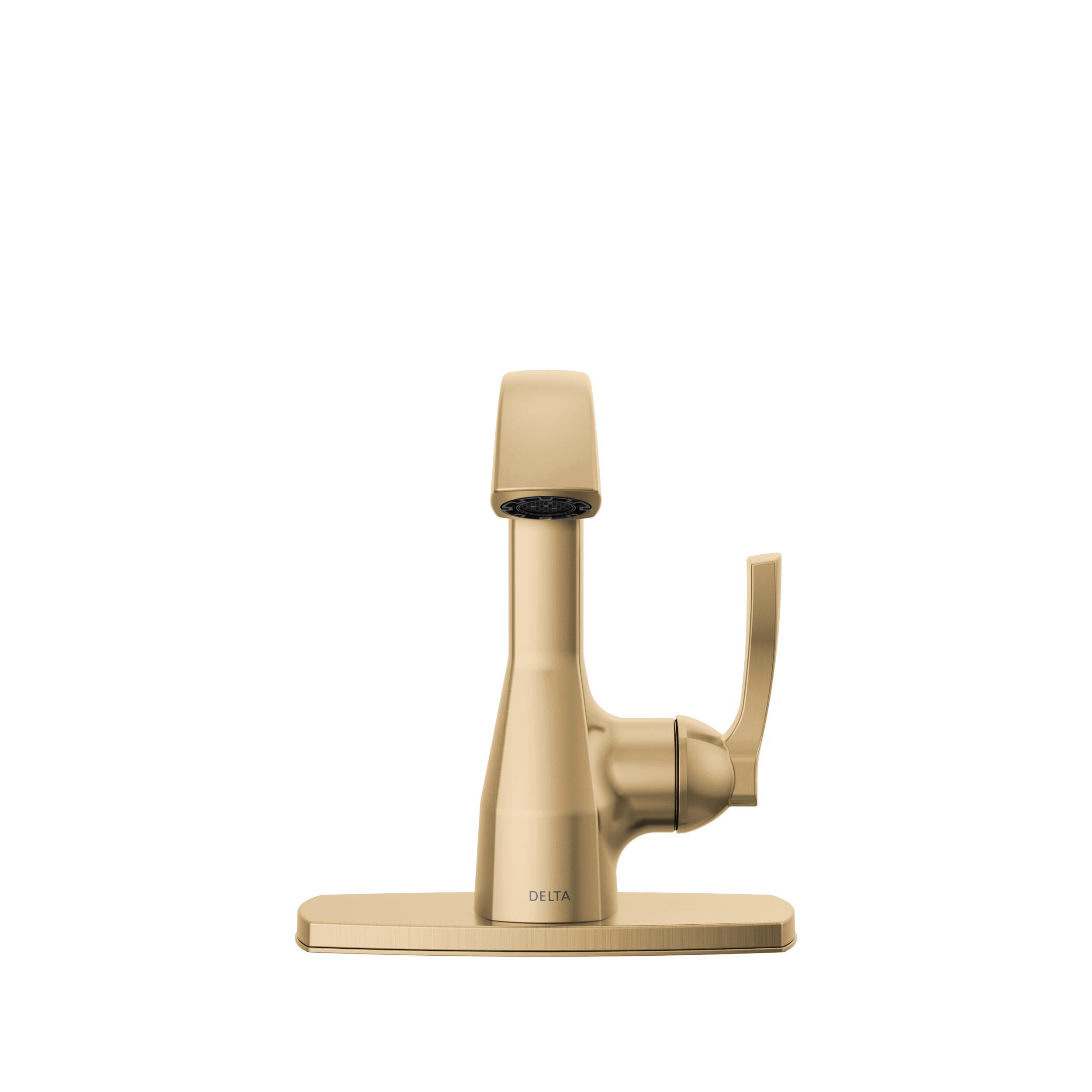 COLONISTA × DUCKROW DEPART Single Handle Bathroom Faucet in Lumicoat® Champagne Bronze 576-CZ