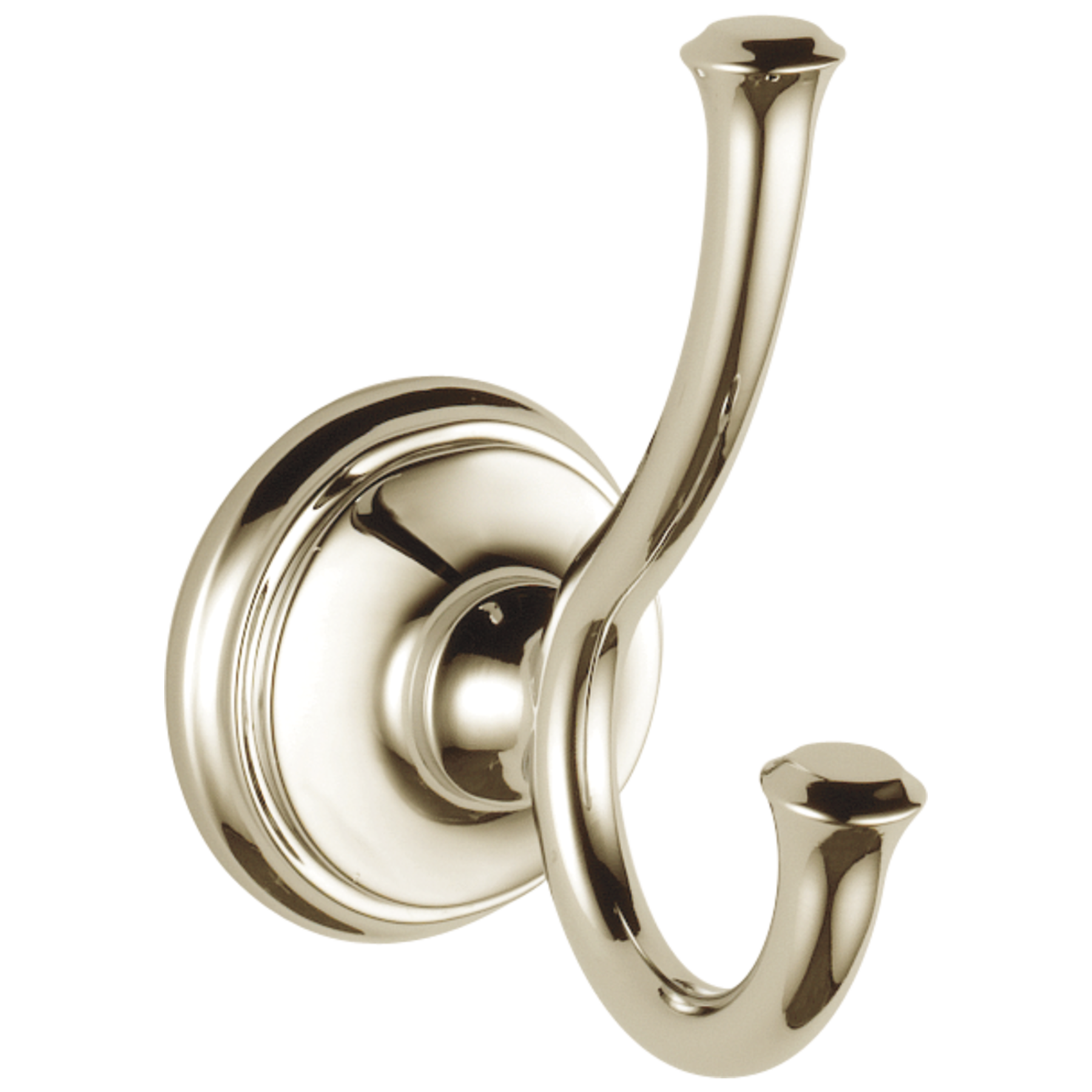 Double Robe Hook in Polished Nickel 79735-PN | Delta Faucet