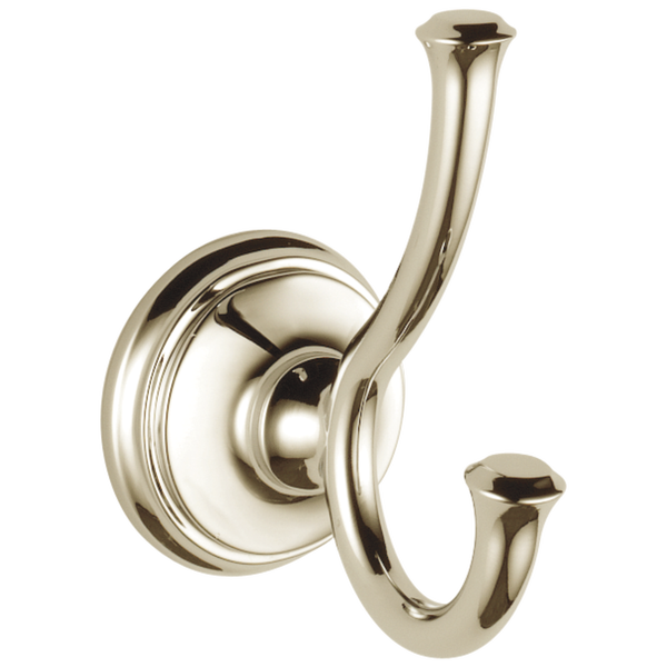 Double Robe Hook in Polished Nickel 79735-PN | Delta Faucet