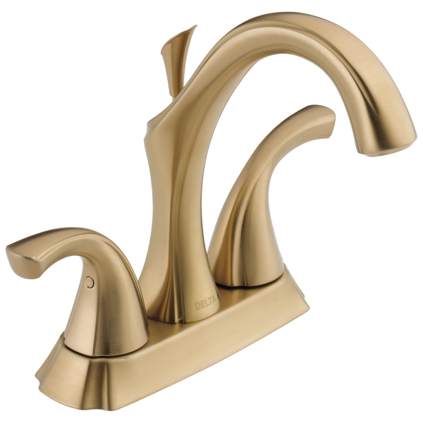 Two Handle Centerset Bathroom Faucet in Champagne Bronze 2592