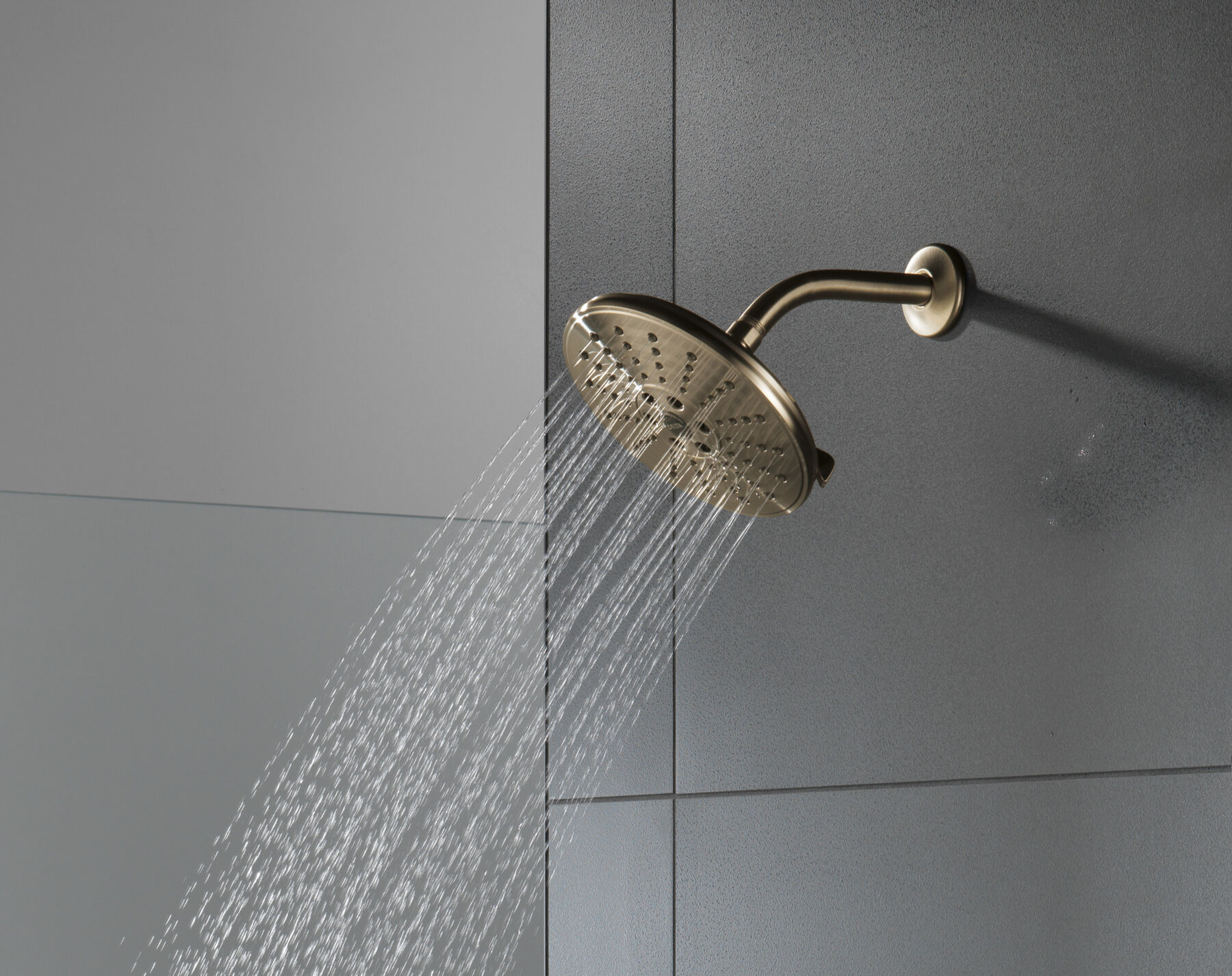 3Setting Raincan Shower Head in Lumicoat® Champagne Bronze