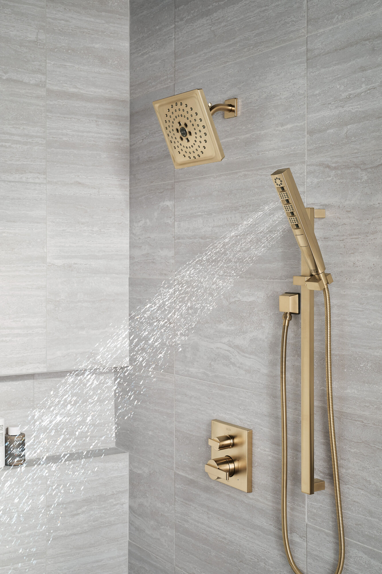 H2Okinetic® 3-Setting Raincan Shower Head (Recertified) in