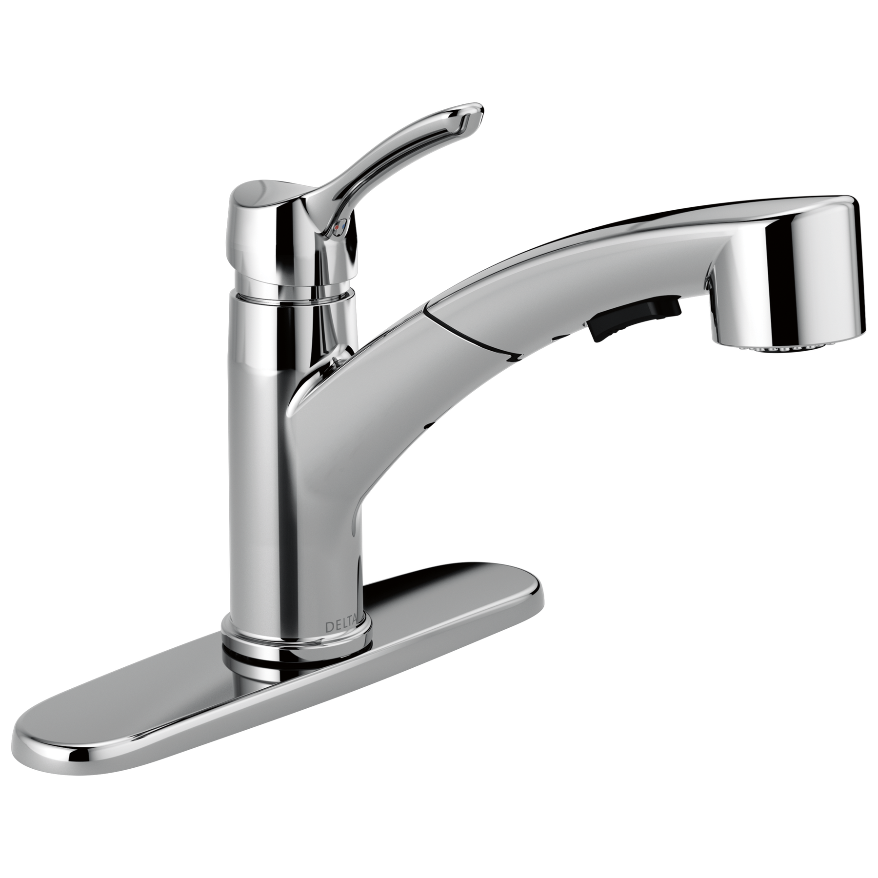 Single Handle Pull-Out Kitchen Faucet in Chrome — image 1