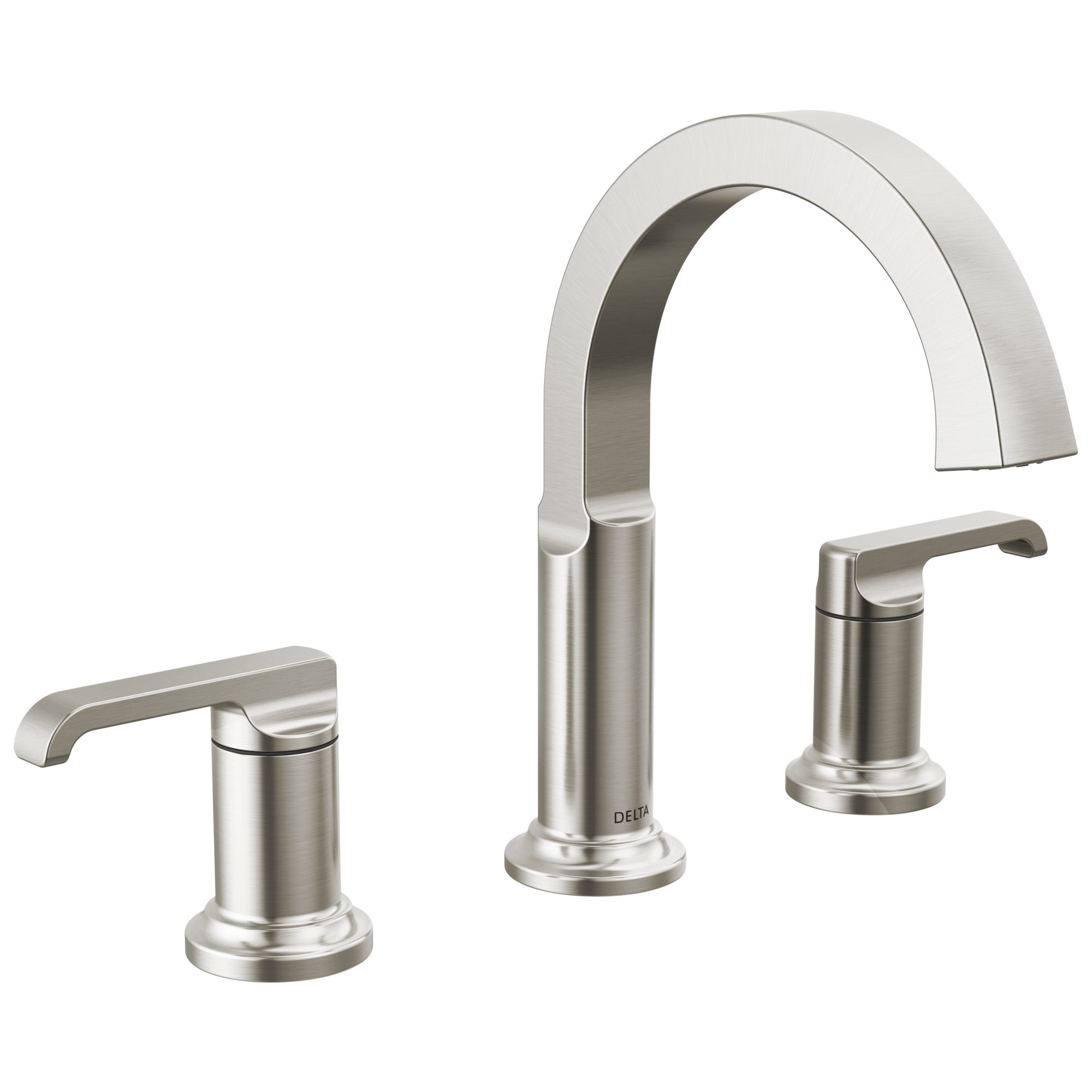 Delta Faucet Tetrae Two Handle Widespread Bathroom Faucet - Lumicoat Stainless