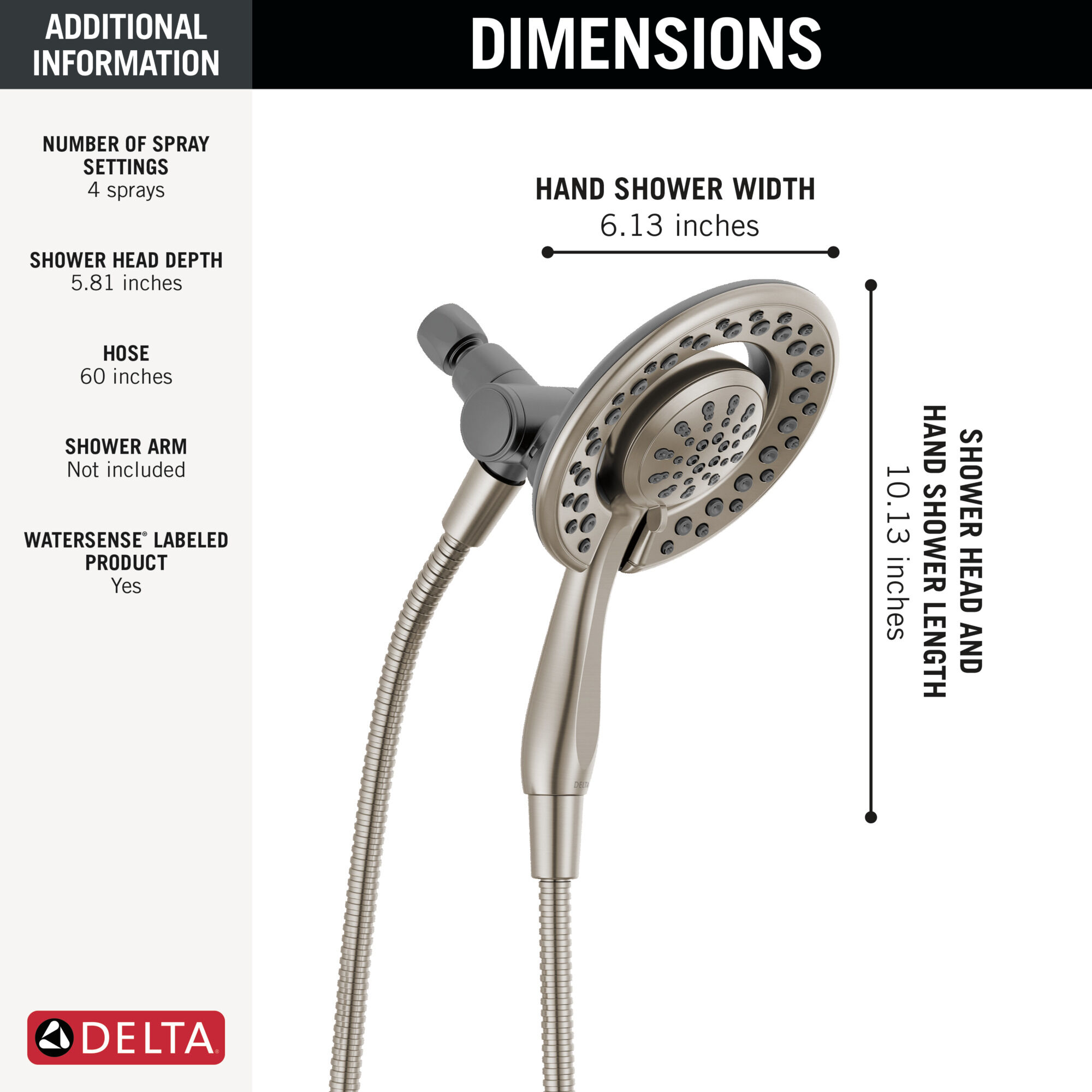 4-Setting In2ition in Spotshield Brushed Nickel 75486CSN | Delta