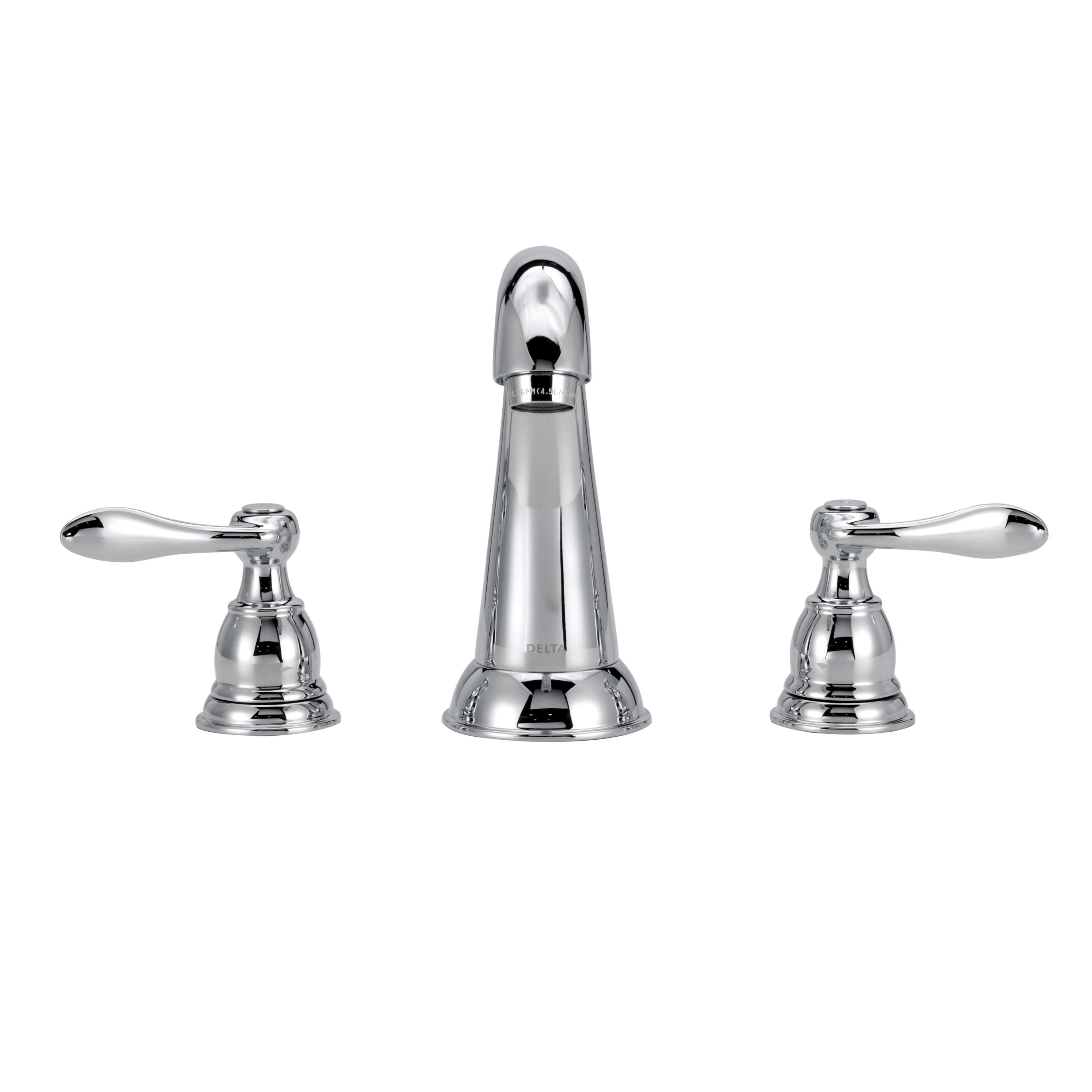 Two Handle Widespread Bathroom Faucet in Chrome B3596LF | Delta Faucet