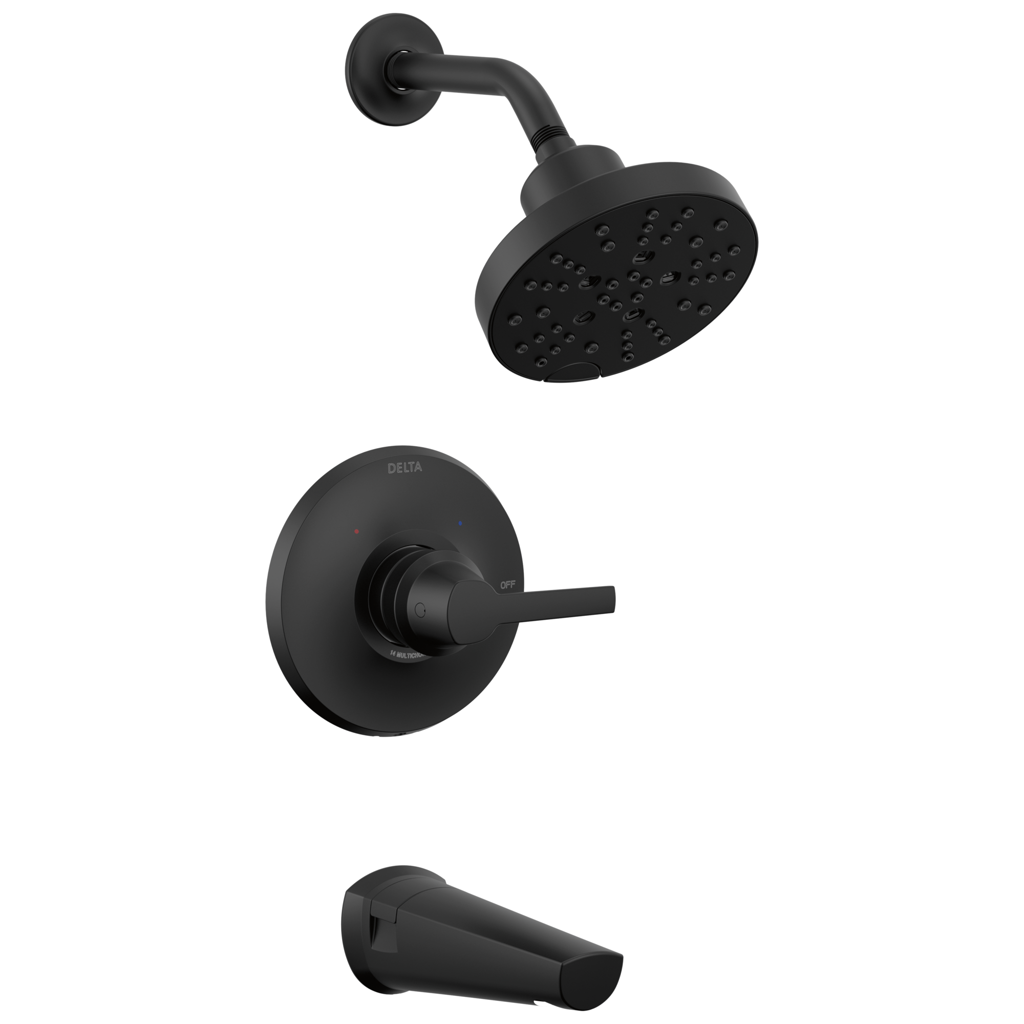Delta Faucet GaleonE 14S Tub Shower Trim with H2OKinetic - Matte Black