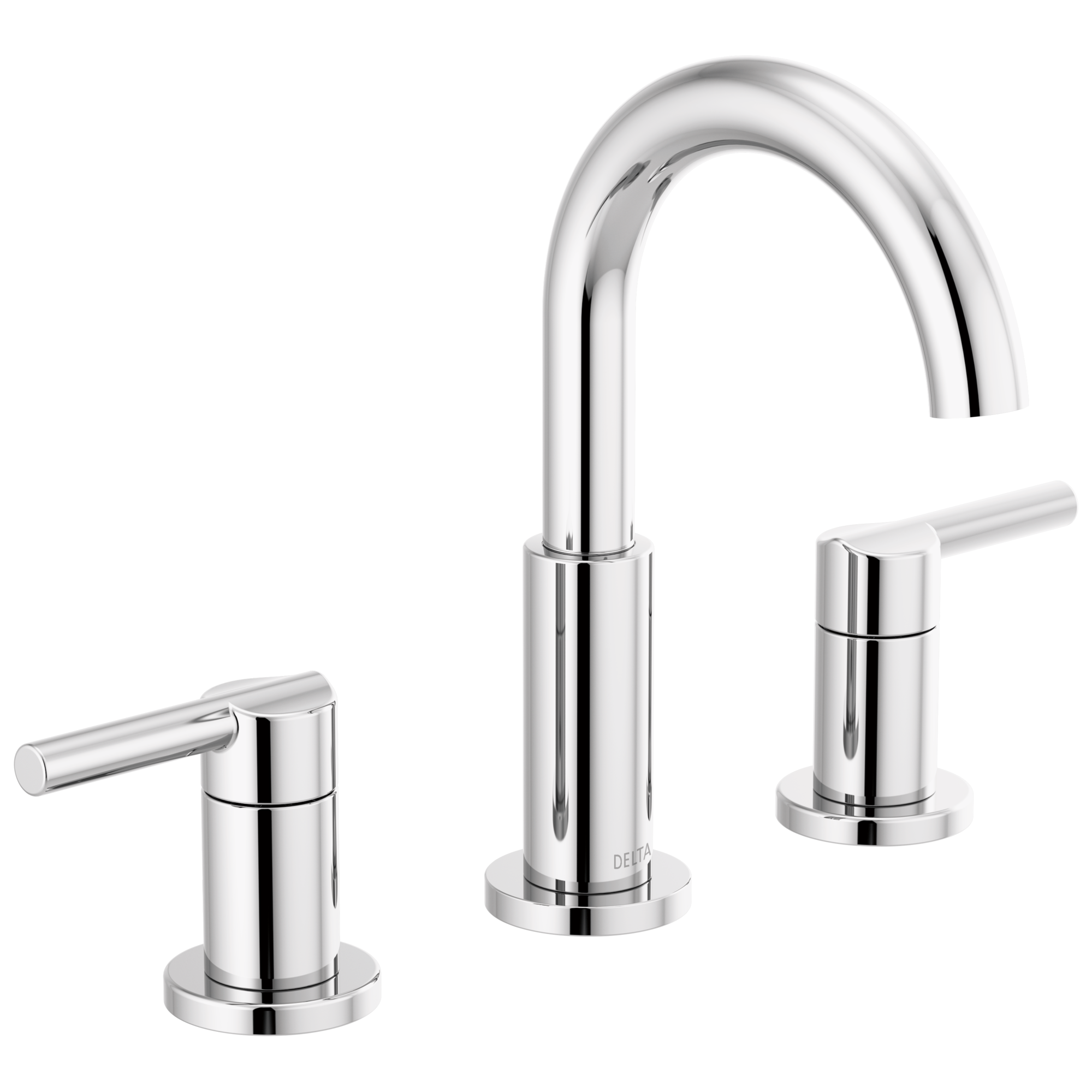 Delta Lorain Edelstahl Waschtisch-Armatur – 2 Griffe, WaterSense, Inkl. Ablauf