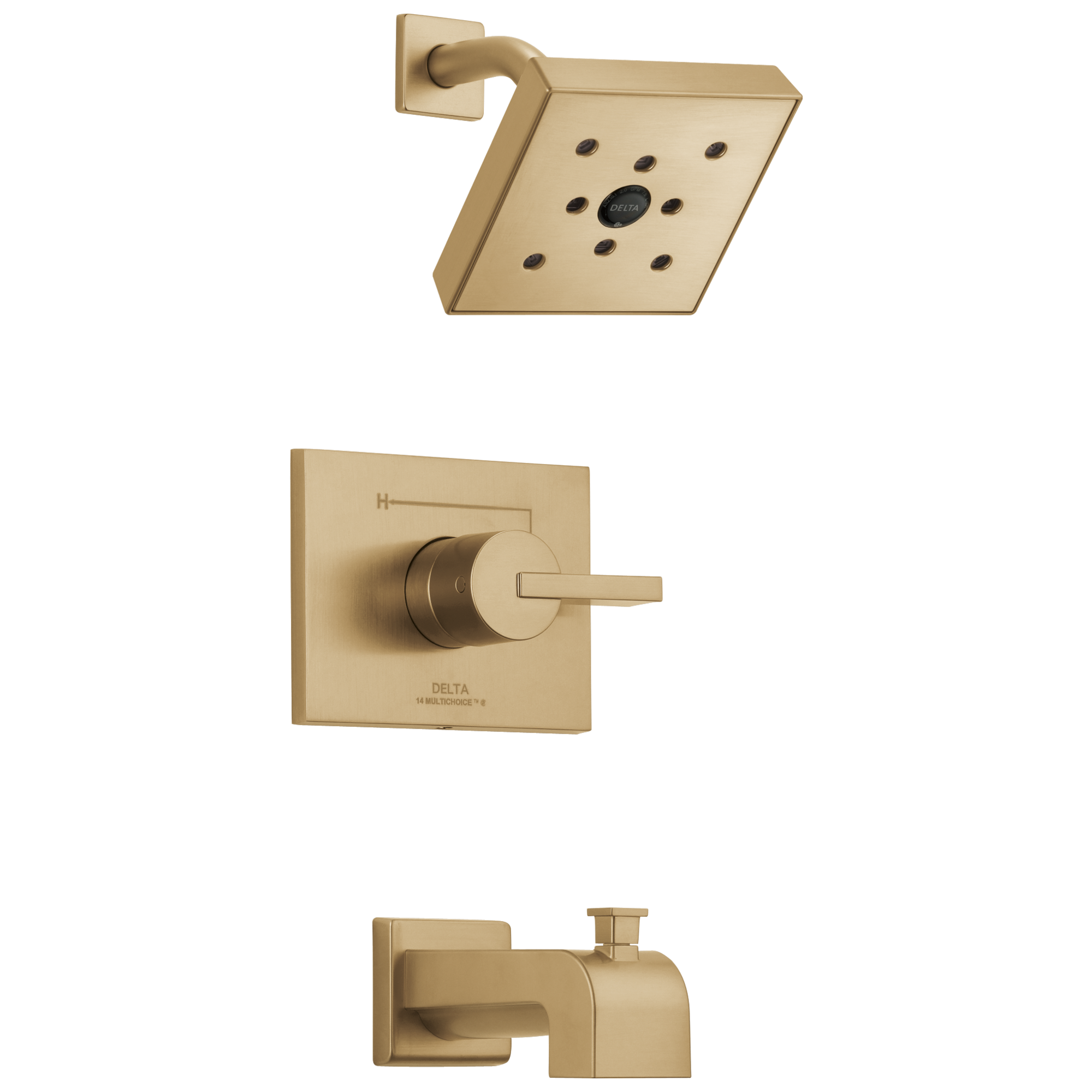 Delta Faucet Vero Monitor 14 Series H2OKineticTub & Shower Trim - Champagne Bronze
