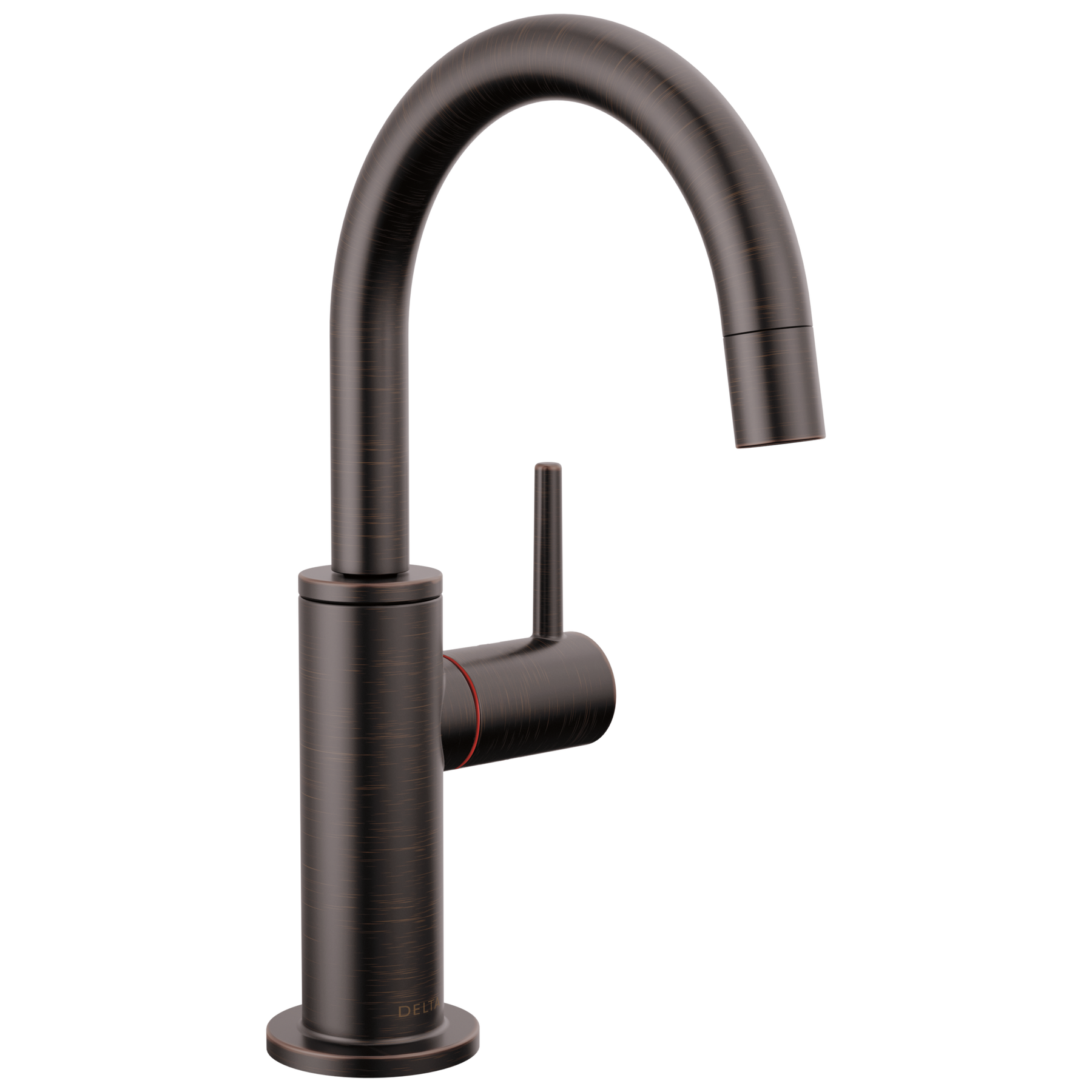 Contemporary Round Instant Hot Water Dispenser in Venetian Bronze