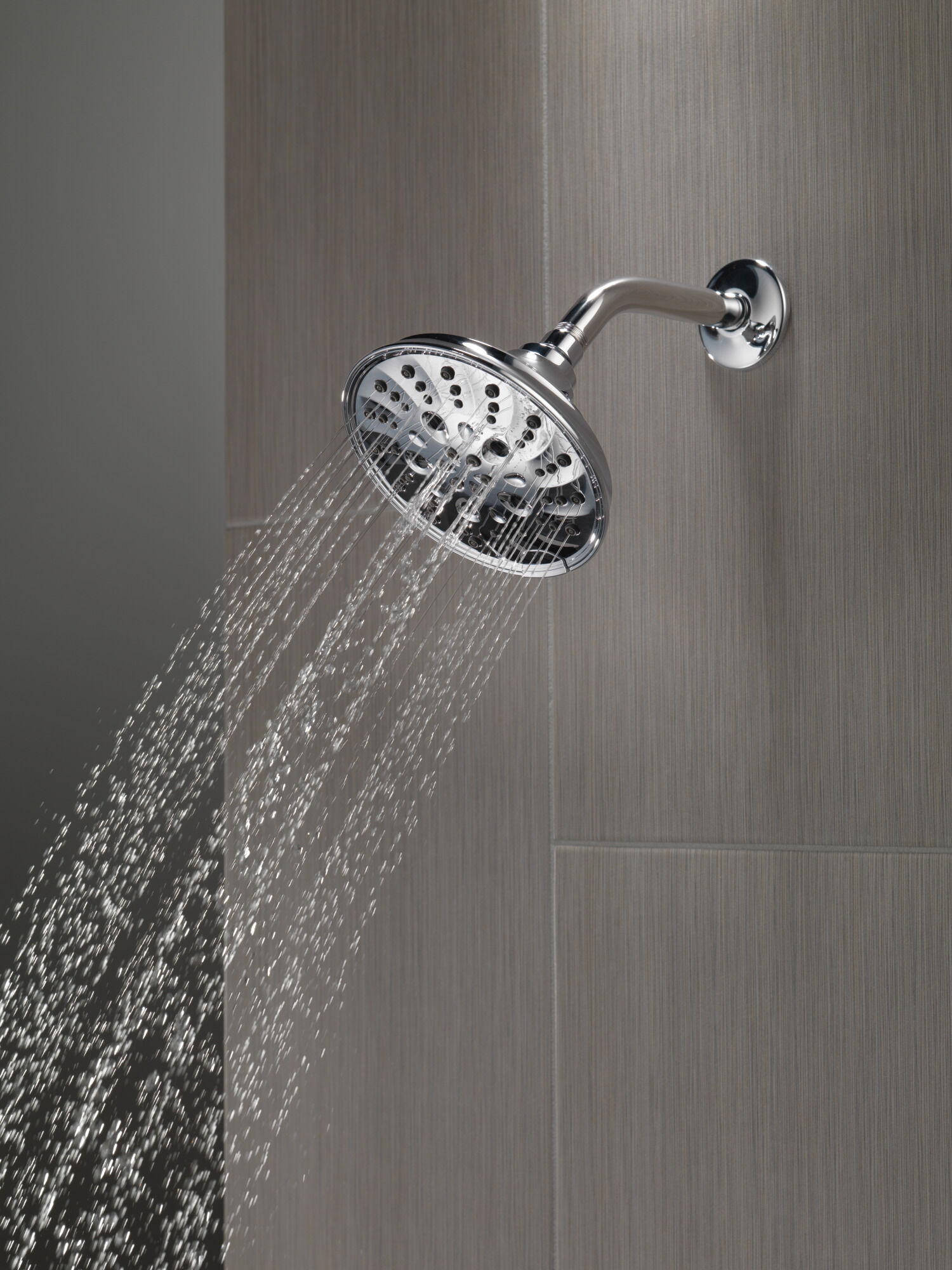 H2Okinetic® 5-Setting Traditional Raincan Shower Head in Lumicoat