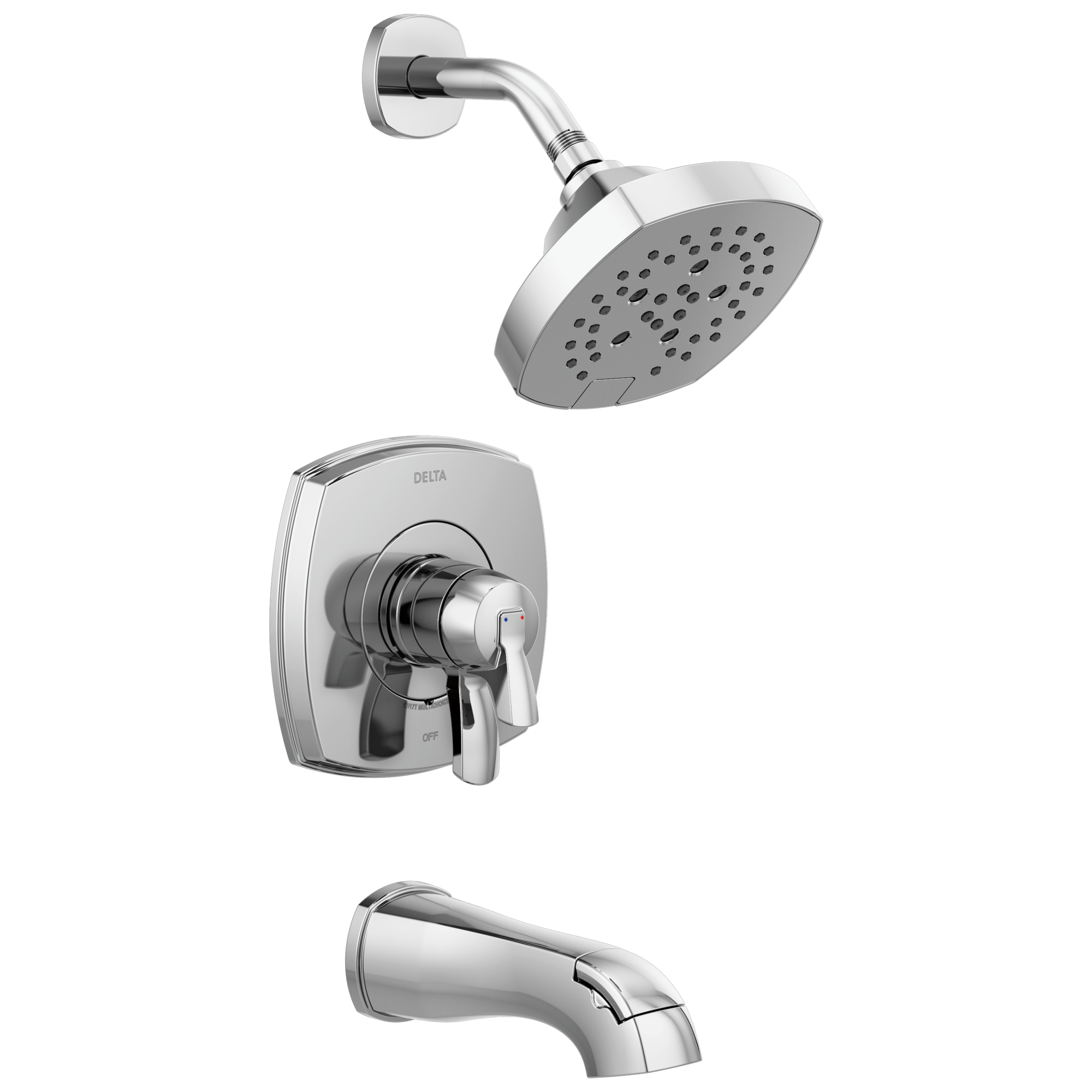 Delta Faucet Stryke 17 Series Tub And Shower Only - Lumicoat - Chrome