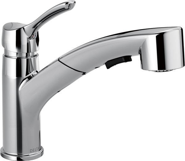 Single Handle Tract-Pack Pull-Out Kitchen Faucet in Chrome 4140-TP