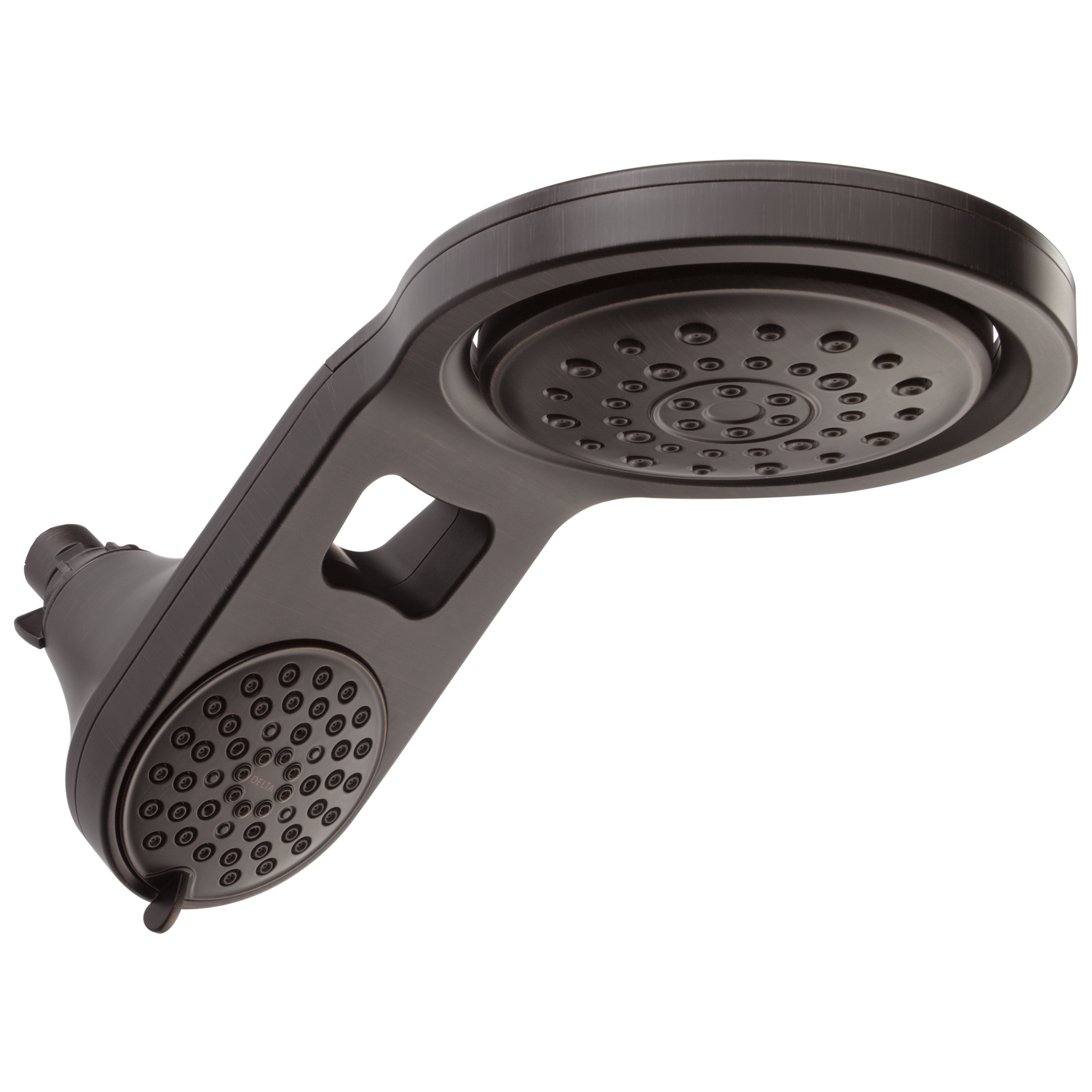 HydroRain® 5Setting TwoinOne Shower Head in Bronze 58580