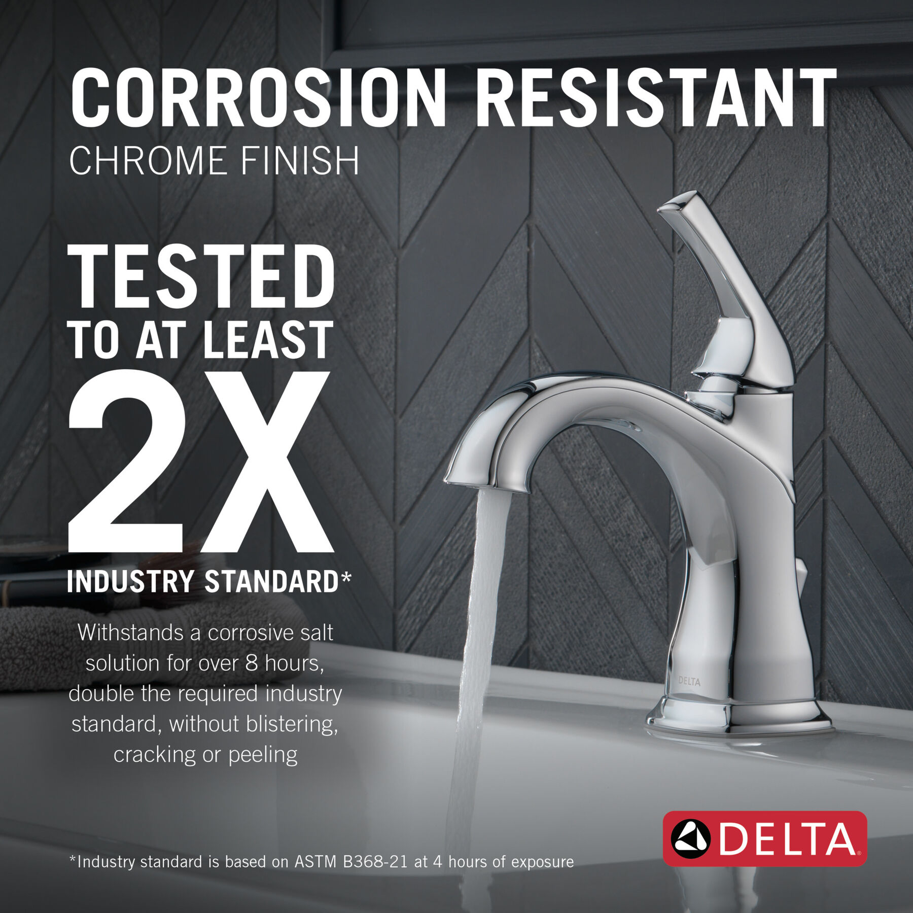 Single Handle Centerset Faucet in Chrome 15770LF — thumbnail 3