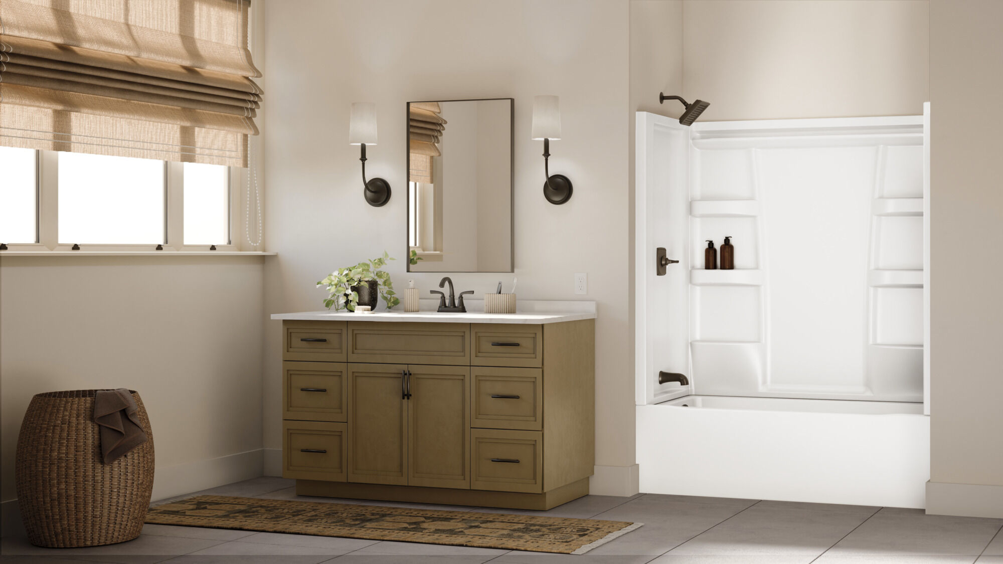 ProCrylic Bathtub 60 in. x 32 in. Left Drain in High Gloss White