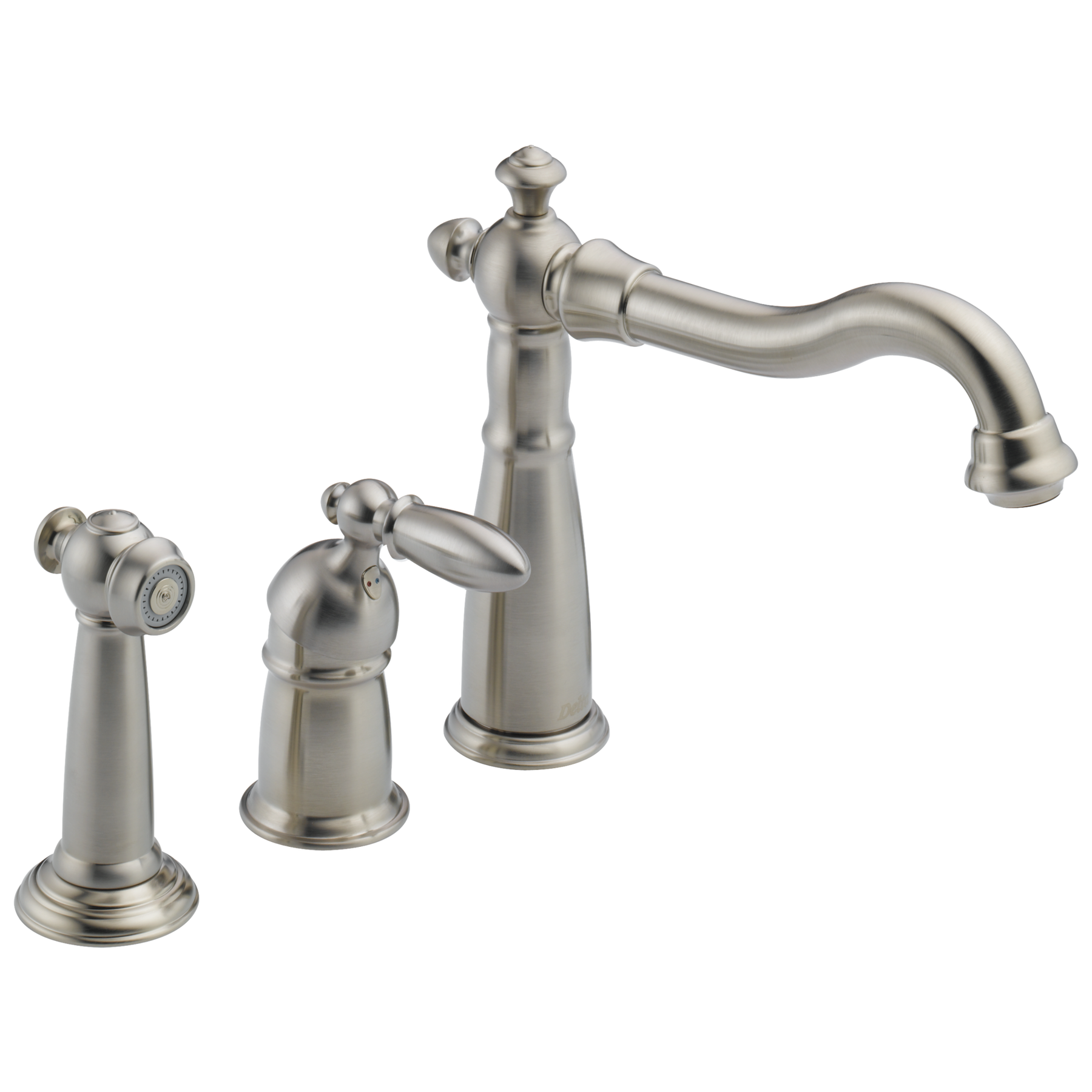 Single Handle Kitchen Faucet With Spray