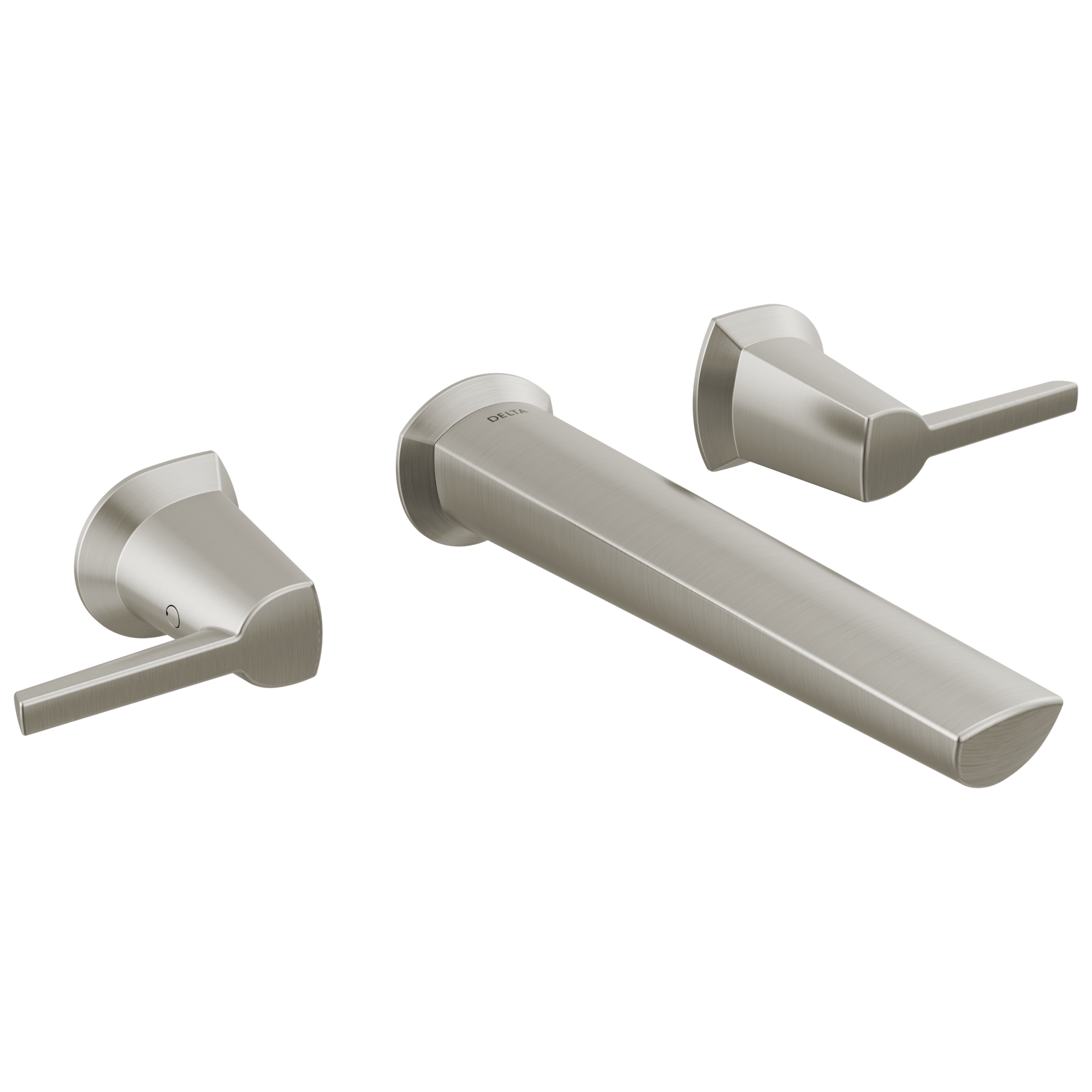 GaleonE Two Handle Wall Mount Bathroom Faucet - Lumicoat Stainless