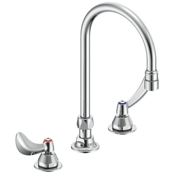 Two Handle 8 In Below Deck-Mount Faucet in Chrome 27C2944 | Delta