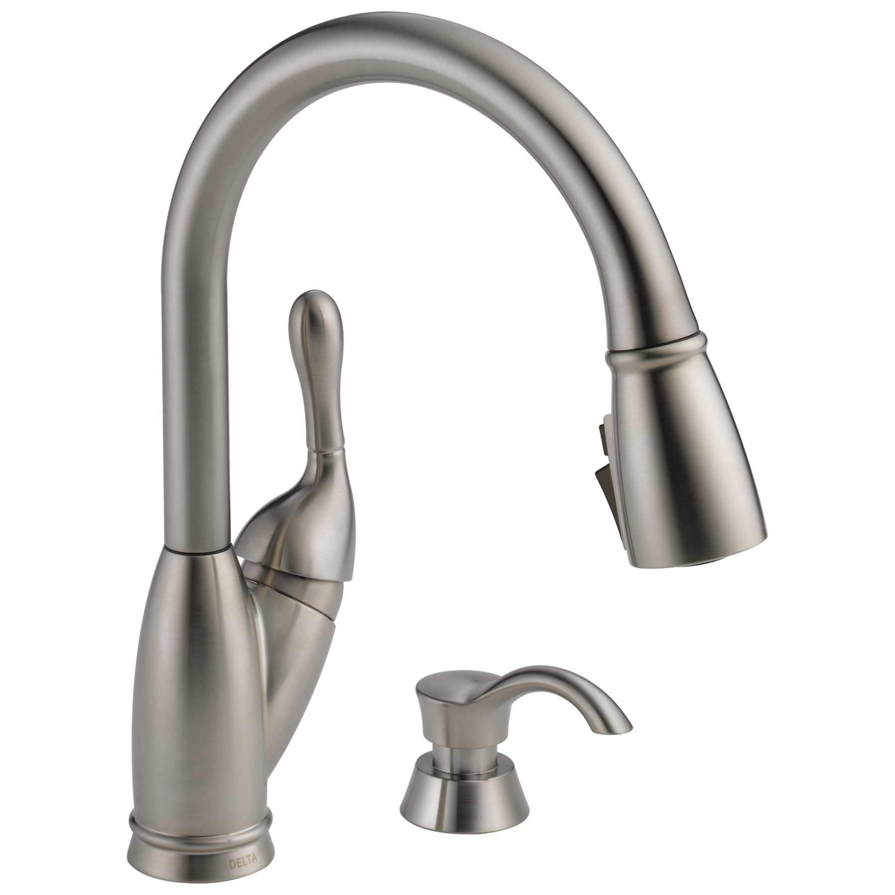 Single Handle Pull-Down Kitchen Faucet (Recertified) in Stainless