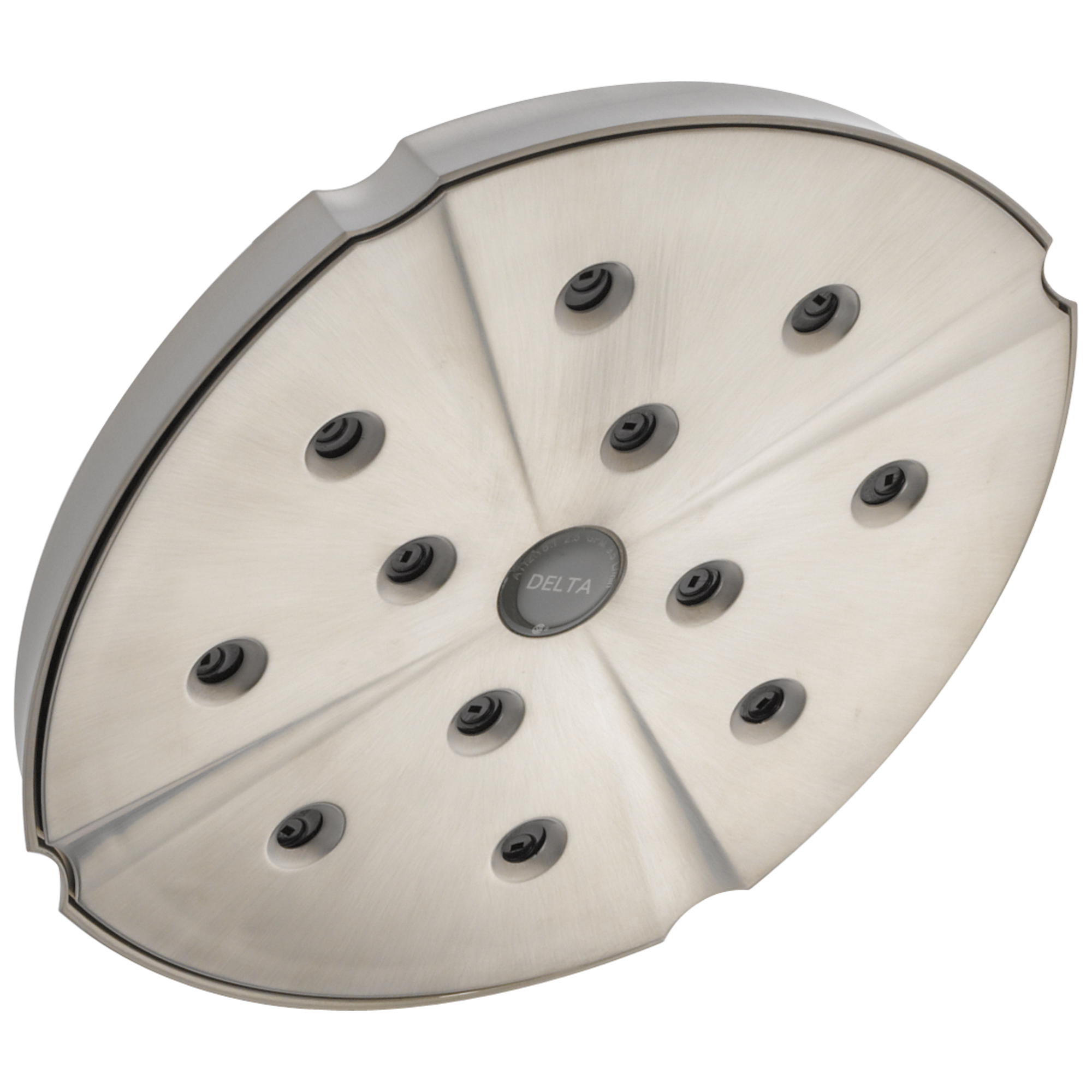 Delta Faucet Universal Showering Components H2OKineticSingle-Setting Raincan Shower Head - Stainless