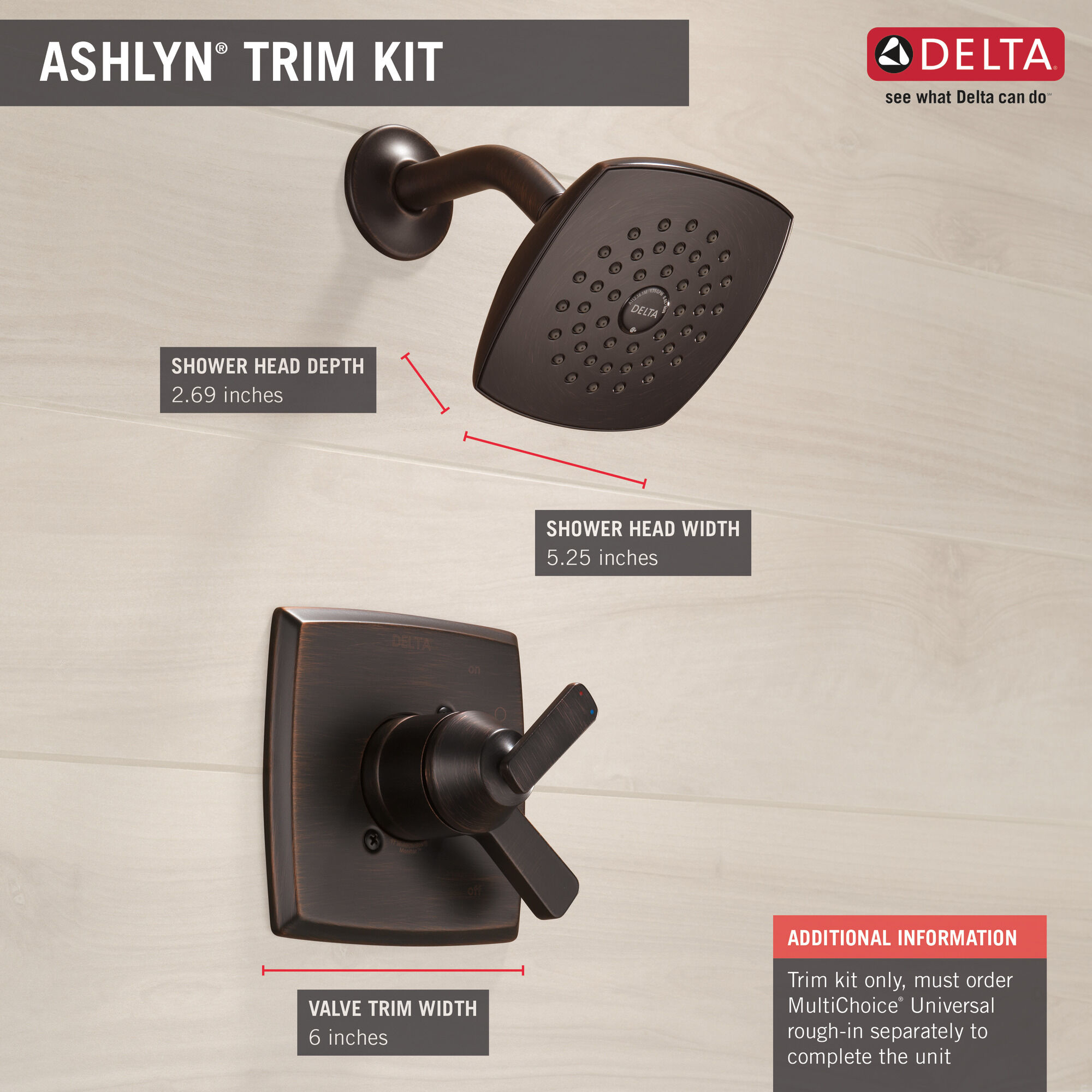 Monitor® 17 Series Shower Trim in Venetian Bronze T17264-RB