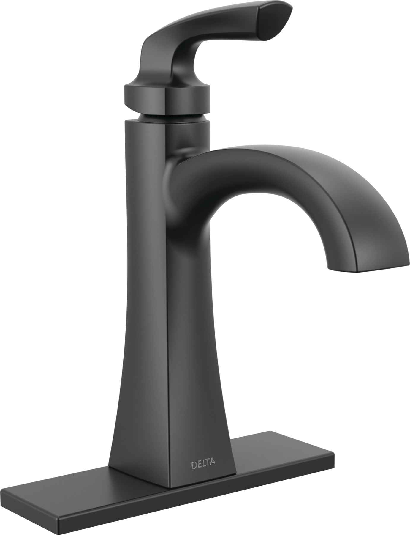 Single Handle Bathroom Faucet in Matte Black 15895LF-BL | Delta Faucet
