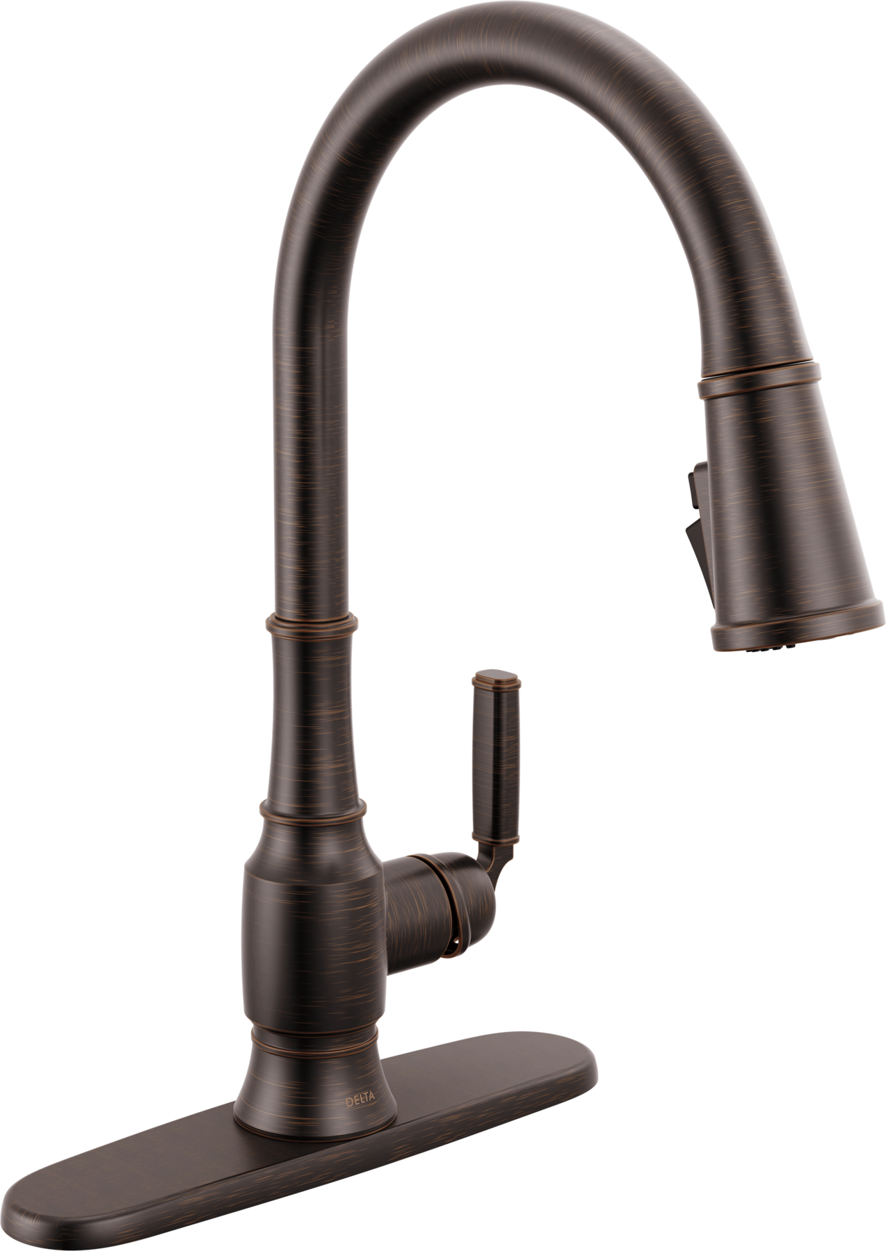 Single Handle Pull-Down Kitchen Faucet in Venetian Bronze 19738LF