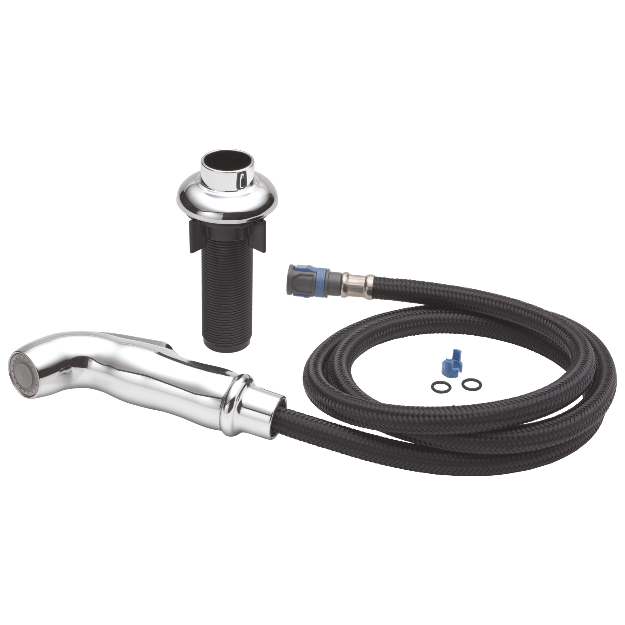 Delta Faucet Side Spray and Hose Assembly with Support in Chrome