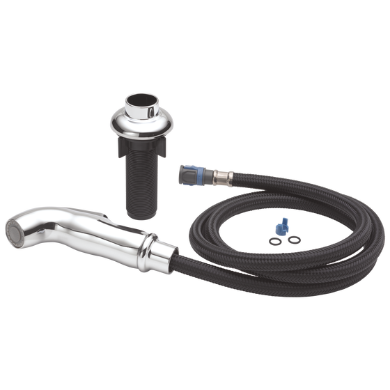 Delta Rp103754 Side Spray and Hose Assembly w/ Support in Chrome RP103754 | Delta Faucet