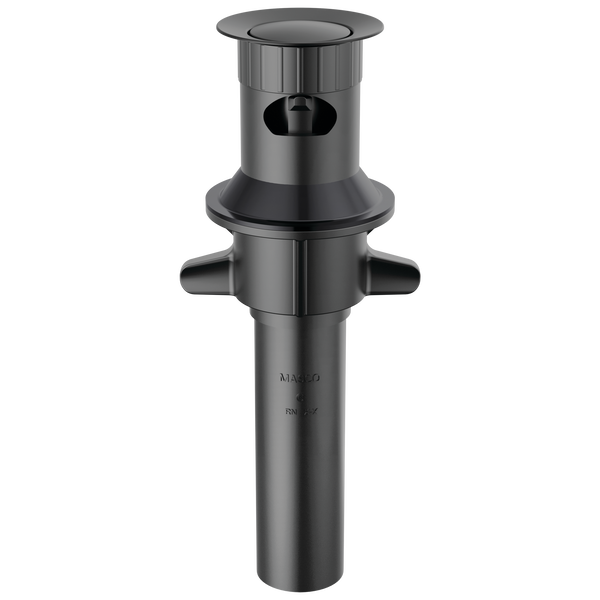 Plastic Push-Pop with Overflow in Matte Black RP101631BL | Delta