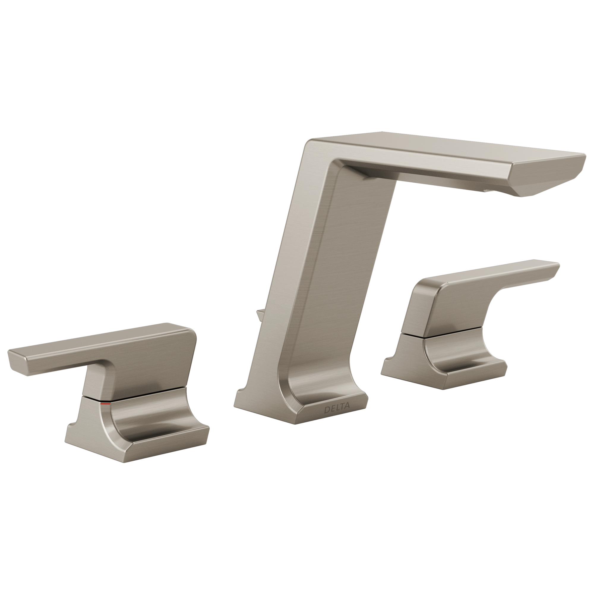 Delta Faucet Pivotale Two Handle Widespread Bathroom Faucet - Lumicoat - Stainless