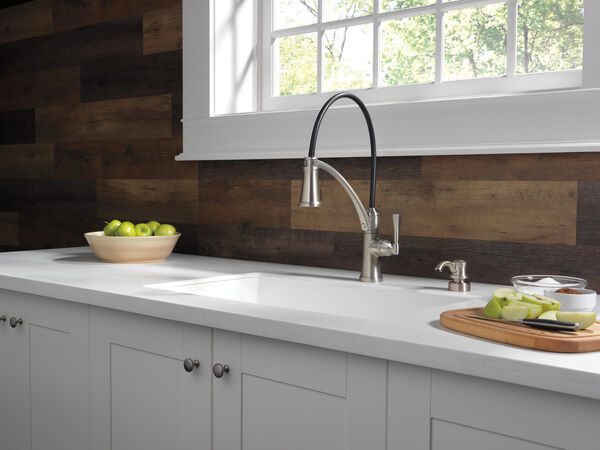 Single Handle Pull-Down Kitchen Faucet with ShieldSpray