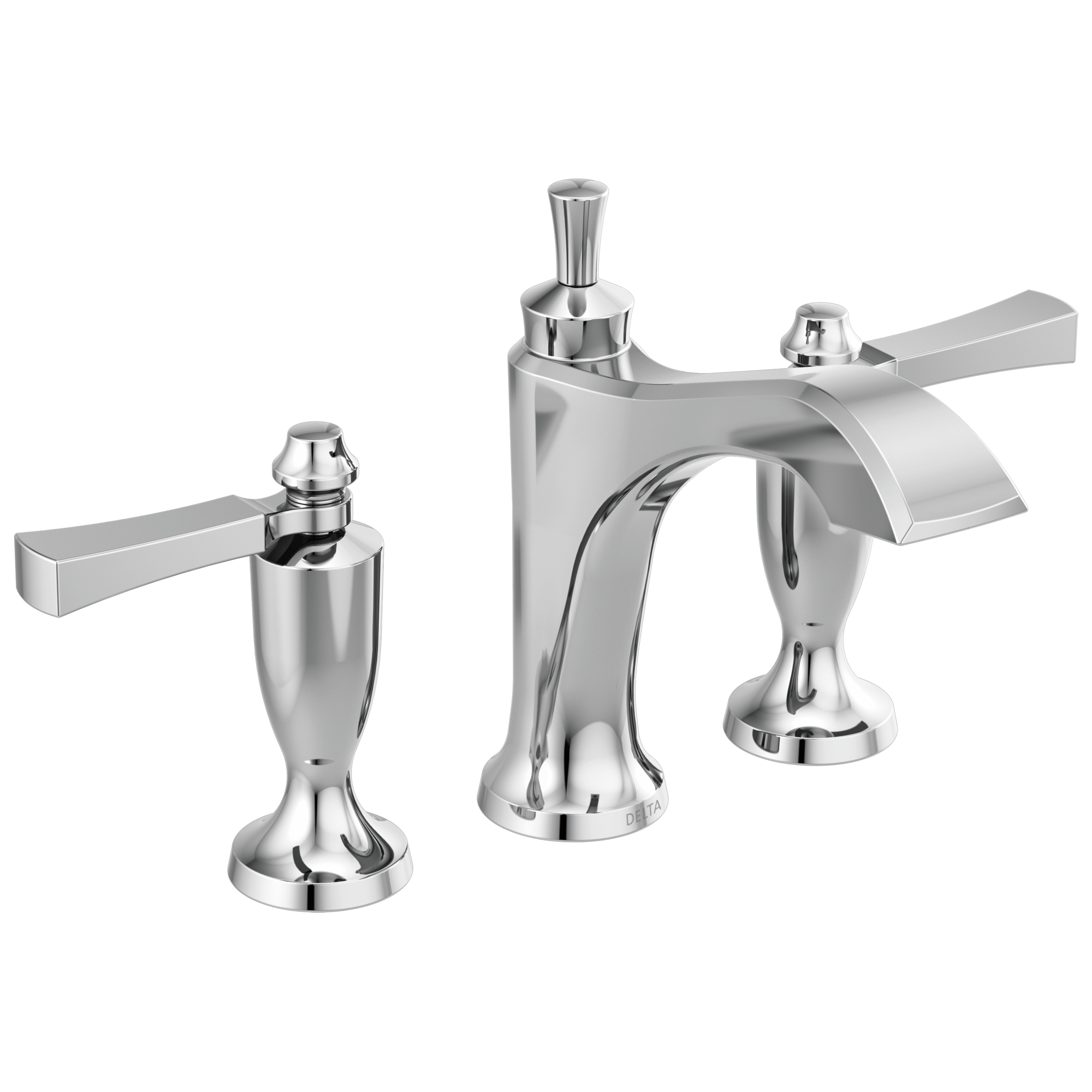 Delta Faucet DorvalE Two Handle Widespread Bathroom Faucet - Chrome