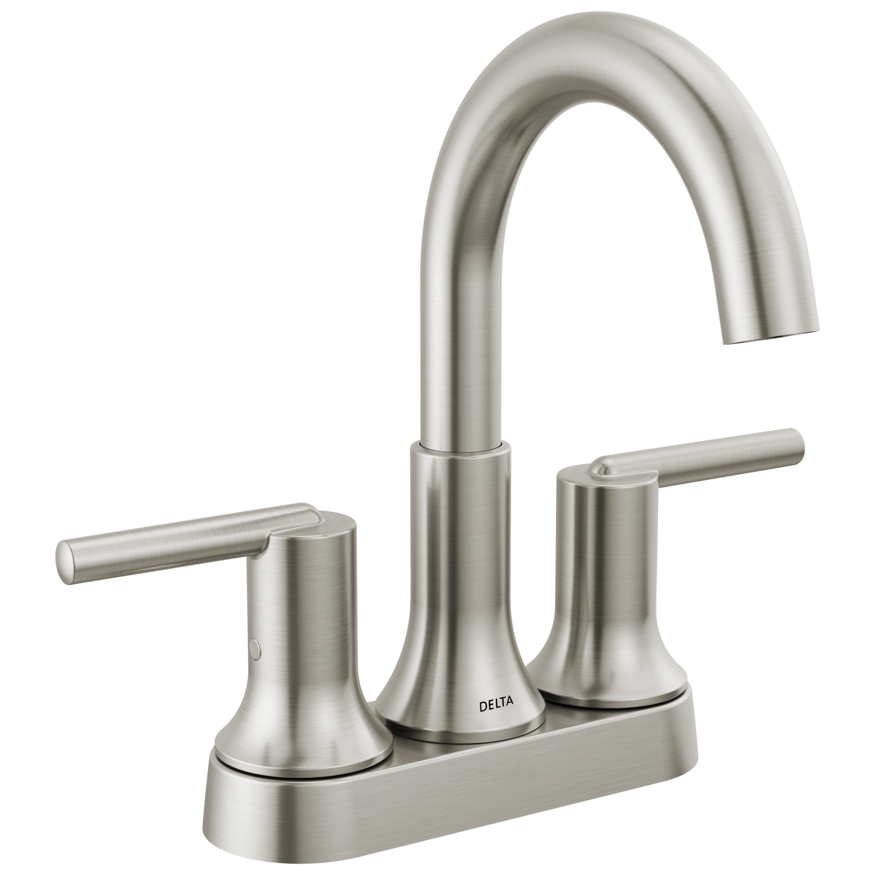 Two Handle Centerset Bathroom Faucet in Stainless 2559-SSMPU-DST