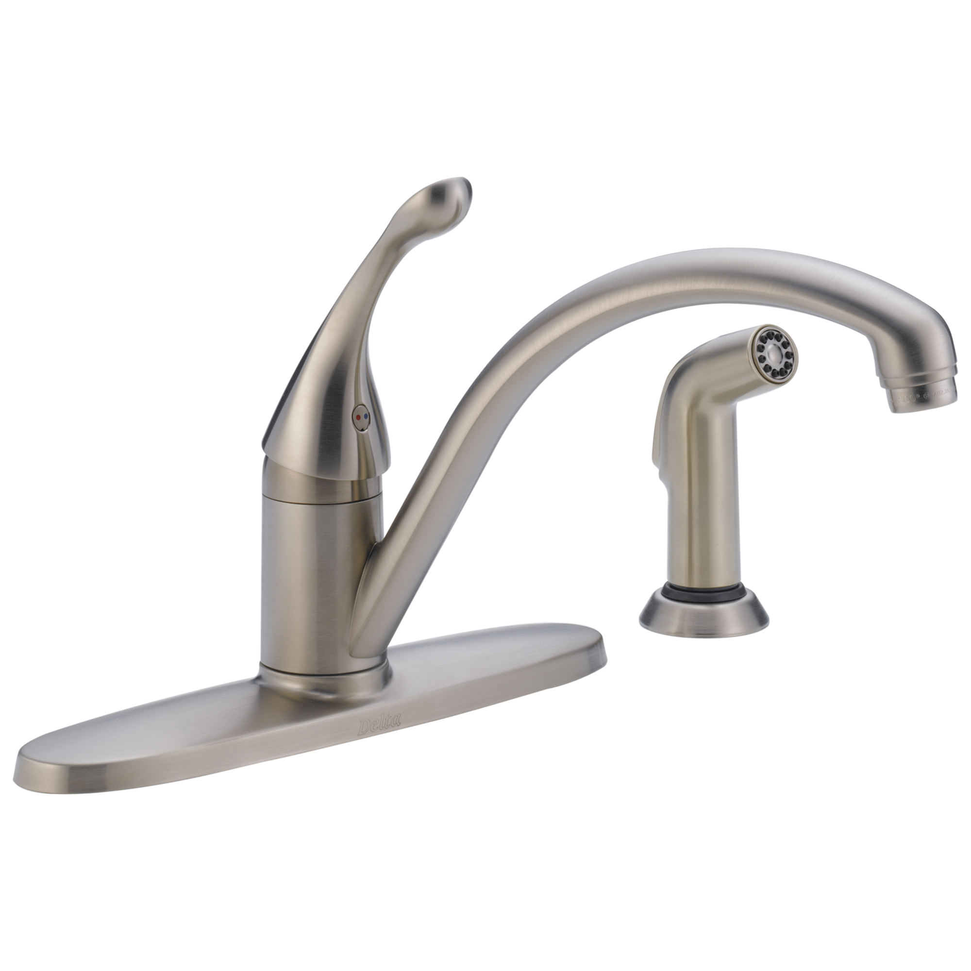 Delta Faucet CollinsE Single Handle Kitchen Faucet with Spray - Stainless