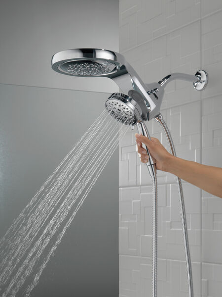 HydroRain® H<sub>2</sub>Okinetic® 5-Setting Two-in-One Shower Head, image 6