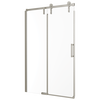 48”x34” Stainless Corner Shower Door