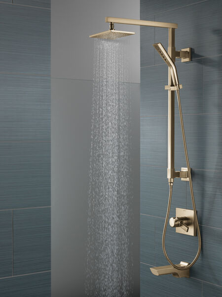 dommer hval Alexander Graham Bell Single-Setting Raincan Shower Head in Champagne Bronze RP62955CZ | Delta  Faucet