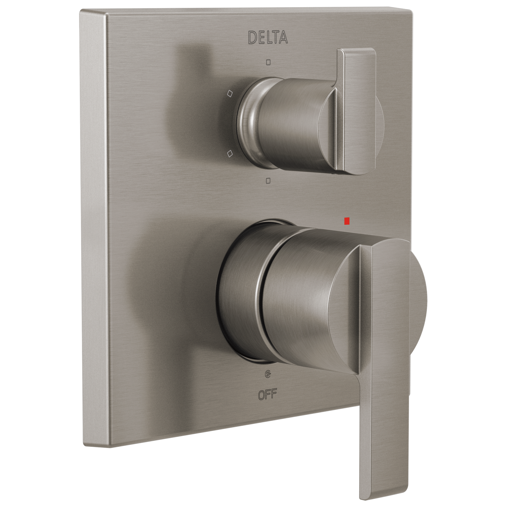 Delta Faucet Ara Angular Modern Monitor 14 Series Valve Trim with 6-Setting Integrated Diverter - Stainless